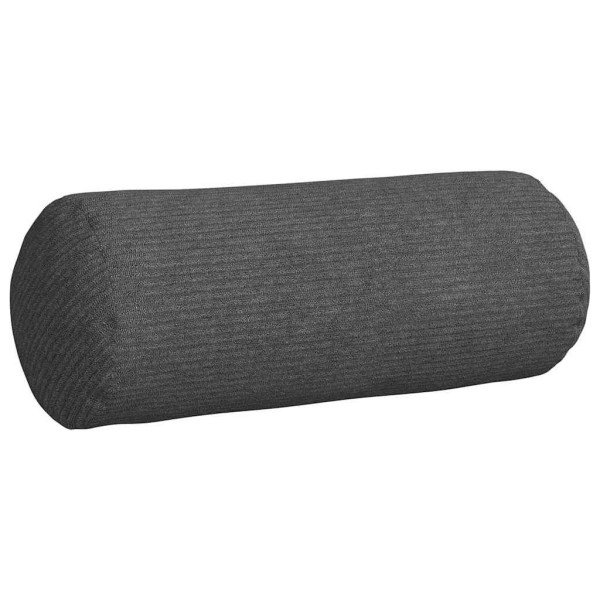 Cojines Bolster 2 pcs Gris oscuro Ø 15 x 40 cm Tela de pana M 5