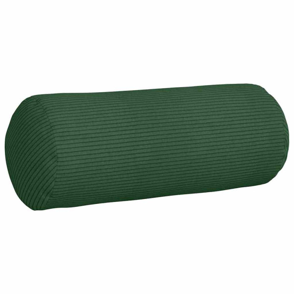 Cojines Bolster 2 pcs Verde oscuro Ø 15 x 40 cm Tela de pana M 5