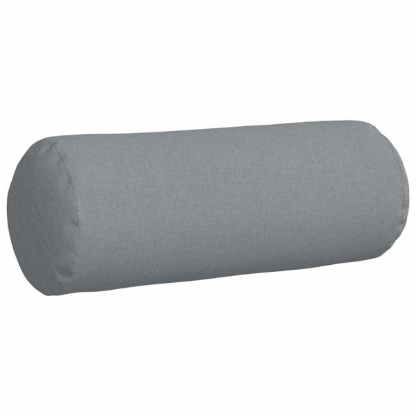 Cojines Bolster 2 pcs Gris Claro Ø 25 x 70 cm tela M 5