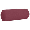 Cojines Bolster 2 pcs Rojo vino Ø 25 x 70 cm tela 5