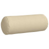 Cojines Bolster 2 pcs Crema Ø 25 x 70 cm tela 5