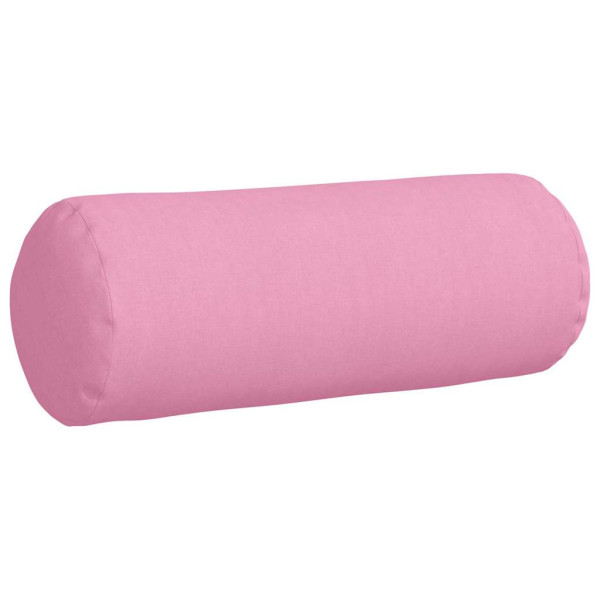 Cojines Bolster 2 pcs Rosa Ø 25 x 70 cm tela M 5