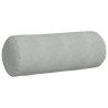 Cojines Bolster 2 pcs Gris Claro Ø 25 x 70 cm Tela de pana 5