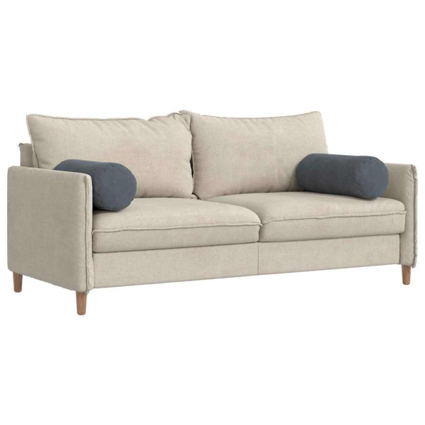 Cojines Bolster 2 pcs Gris oscuro Ø 25 x 70 cm Tela de pana M 3