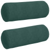 Cojines Bolster 2 pcs Verde oscuro Ø 25 x 70 cm Tela de pana 2