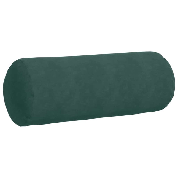 Cojines Bolster 2 pcs Verde oscuro Ø 25 x 70 cm Tela de pana M 5