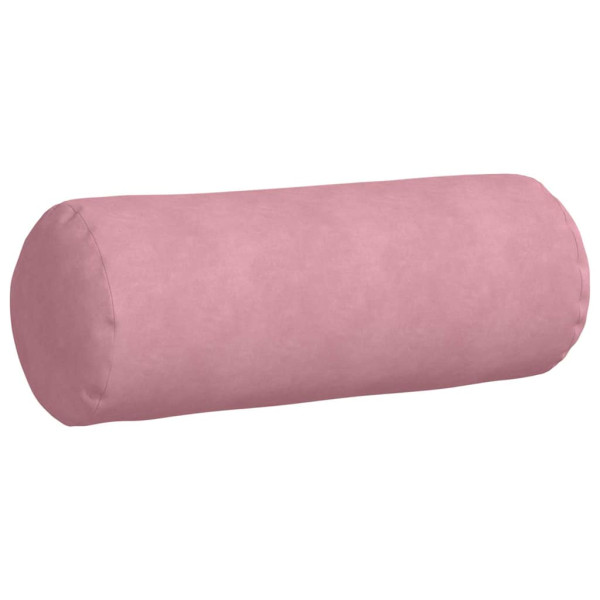 Cojines Bolster 2 pcs Rosa Ø 25 x 70 cm Tela de pana M 5