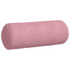 Cojines Bolster 2 pcs Rosa Ø 25 x 70 cm Tela de pana 5
