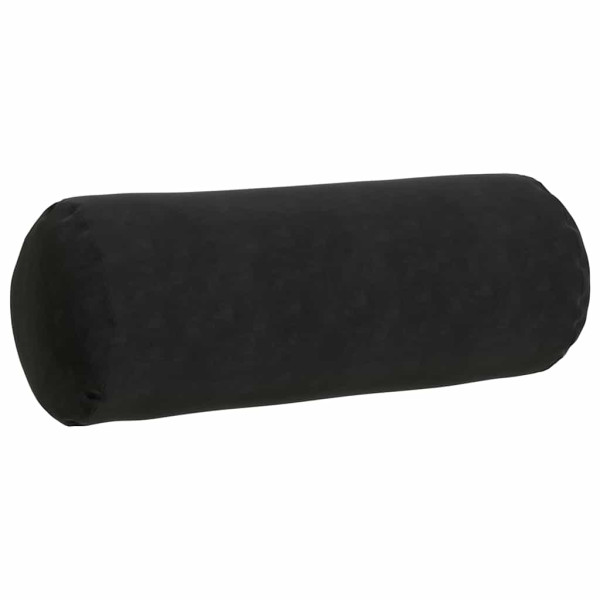 Cojines Bolster 2 pcs Negro Ø 25 x 70 cm Tela de pana M 5
