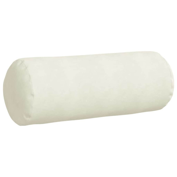 Cojines Bolster 2 pcs Crema Ø 25 x 70 cm Tela de pana M 5