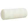 Cojines Bolster 2 pcs Crema Ø 25 x 70 cm Tela de pana 5