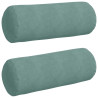 Cojines Bolster 2 pcs Verde Mar Ø 25 x 70 cm Tela de pana 2