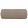 Cojines Bolster 2 pcs Taupé Ø 25 x 70 cm Tela de microfibra 5