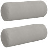 Cojines Bolster 2 pcs Gris Claro Ø 25 x 70 cm 2