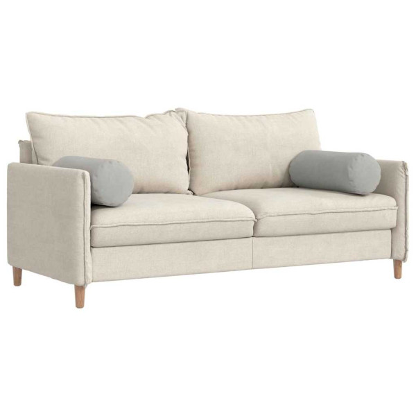 Cojines Bolster 2 pcs Gris Claro Ø 25 x 70 cm M 3