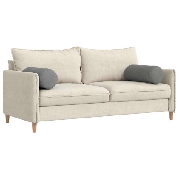 Cojines Bolster 2 pcs Gris oscuro Ø 25 x 70 cm M 3