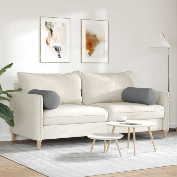 Cojines Bolster 2 pcs Gris oscuro Ø 25 x 70 cm M 4