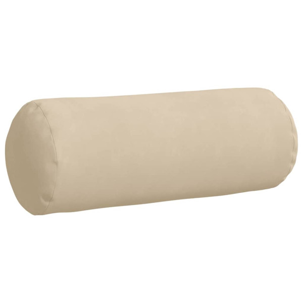 Cojines Bolster 2 pcs Crema Ø 25 x 70 cm Tela de microfibra M 5