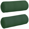 Cojines Bolster 2 pcs Verde oscuro Ø 25 x 70 cm Tela de pana 2