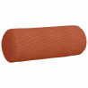 Cojines Bolster 2 pcs Rojo Naranja Ø 25 x 70 cm Tela de pana 5