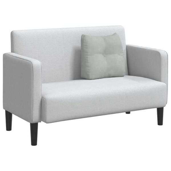 Cojín de Espalda Gris Claro 45 x 24 x 50 cm Terciopelo M 3