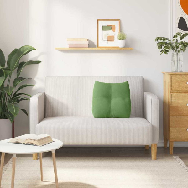 Cojín de Espalda Verde claro 45 x 24 x 50 cm Terciopelo M 4