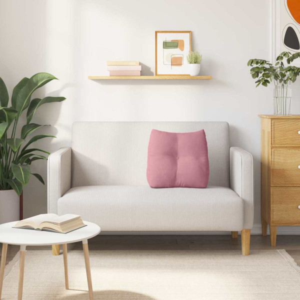 Cojín de Espalda Rosa 45 x 24 x 50 cm Terciopelo M 4