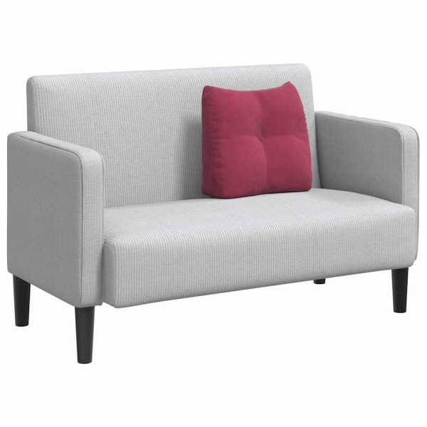 Cojín de Espalda Rojo vino 45 x 24 x 50 cm Terciopelo M 3