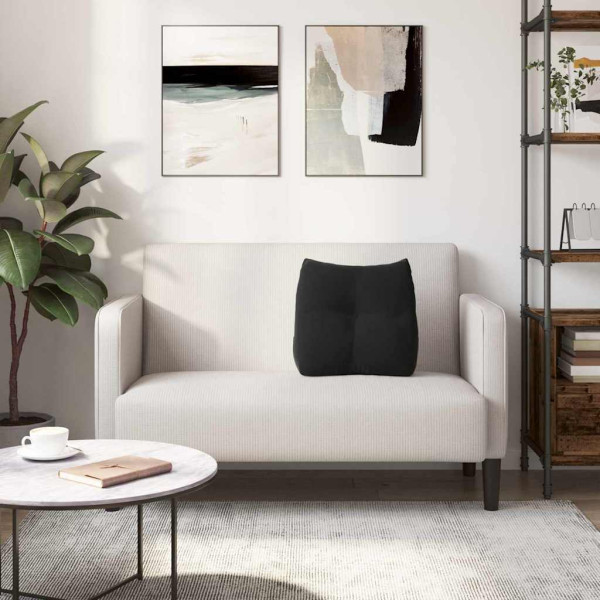 Cojín de Espalda Negro 45 x 24 x 50 cm Terciopelo M 4