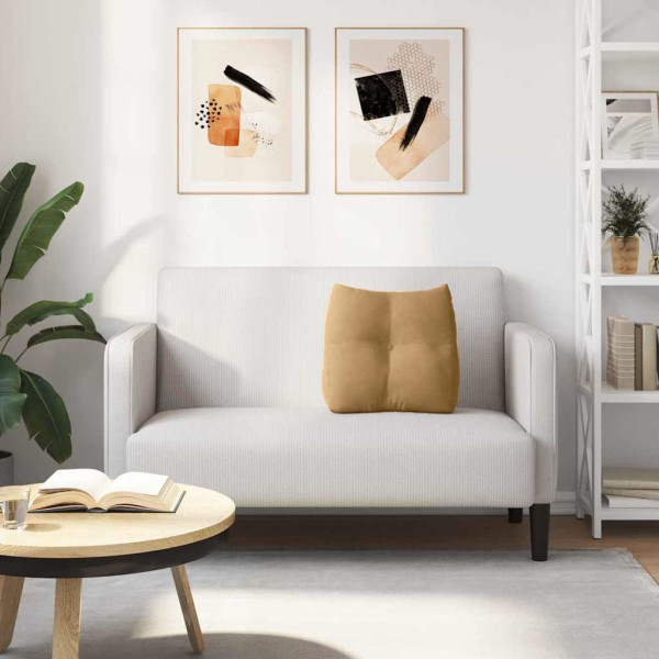 Cojín de Espalda Marrón 45 x 24 x 50 cm Terciopelo M 4