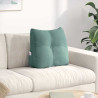 Cojín de Espalda Verde Mar 45 x 24 x 50 cm Terciopelo 1