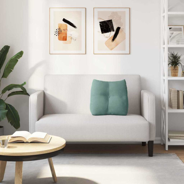 Cojín de Espalda Verde Mar 45 x 24 x 50 cm Terciopelo M 4