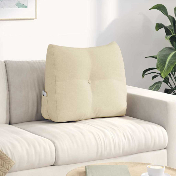 Cojín de Espalda Crema 60 x 24 x 50 cm tela D