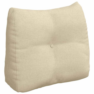 Cojín de Espalda Crema 60 x 24 x 50 cm tela H