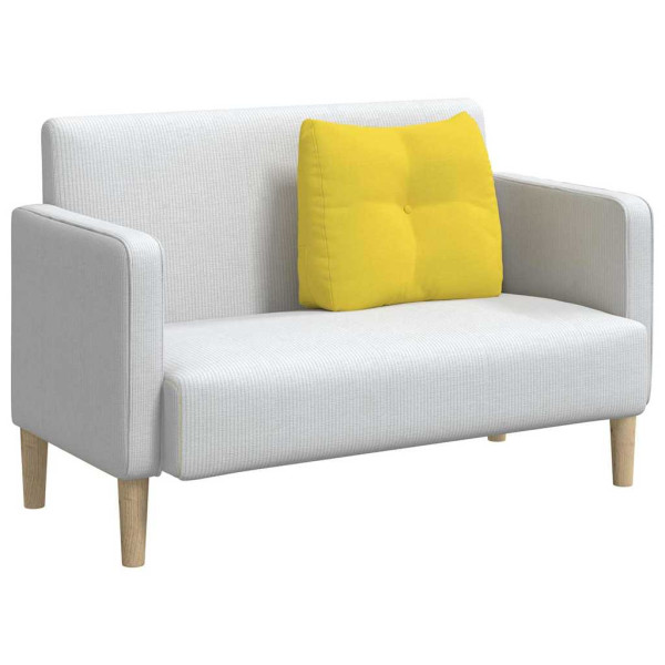 Cojín de Espalda Amarillo Claro 60 x 24 x 50 cm tela M 3