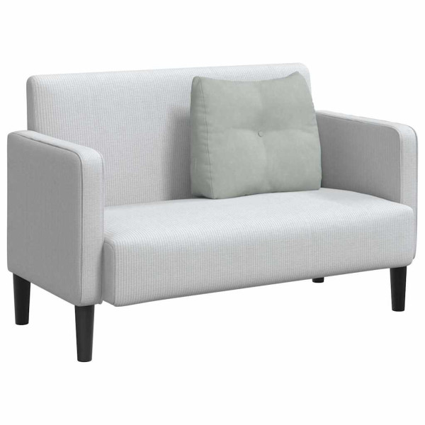 Cojín de Espalda Gris Claro 60 x 24 x 50 cm Terciopelo M 3