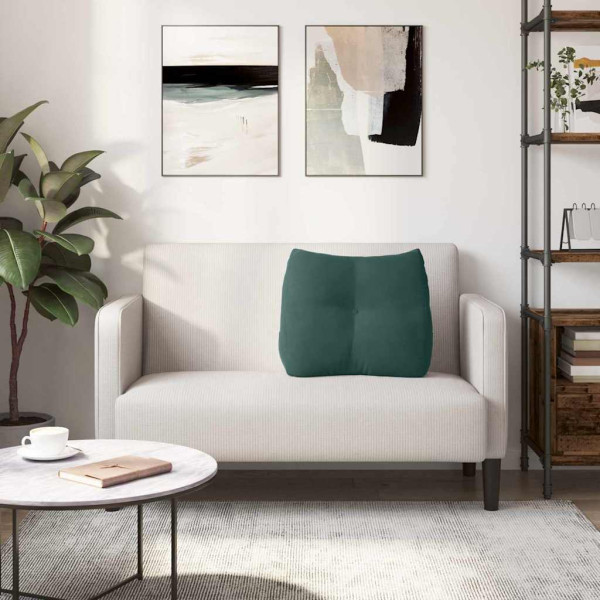 Cojín de Espalda Verde oscuro 60 x 24 x 50 cm Terciopelo M 4
