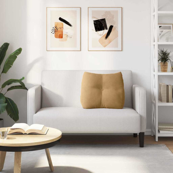 Cojín de Espalda Marrón 60 x 24 x 50 cm Terciopelo M 4