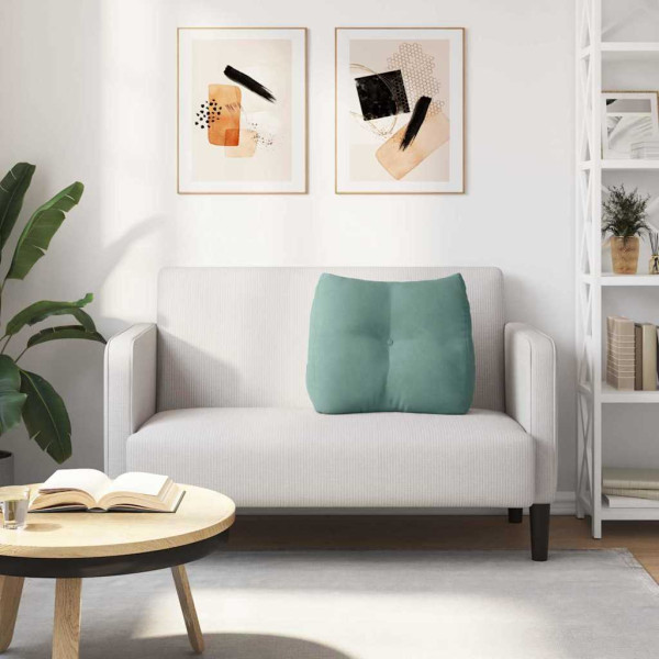 Cojín de Espalda Verde Mar 60 x 24 x 50 cm Terciopelo M 4