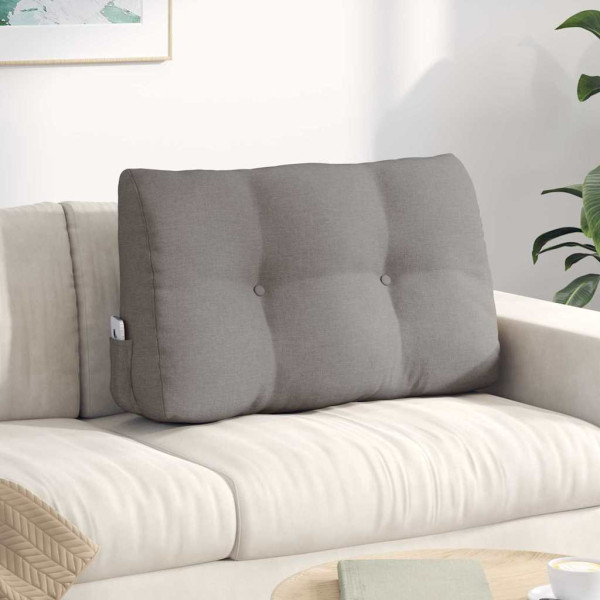 Cojín de Espalda Taupé 80 x 24 x 50 cm tela D