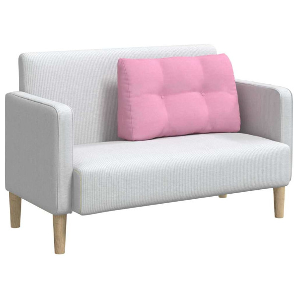 Cojín de Espalda Rosa 80 x 24 x 50 cm tela M 3