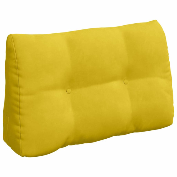Cojín de Espalda Amarillo 80 x 24 x 50 cm Terciopelo M 2