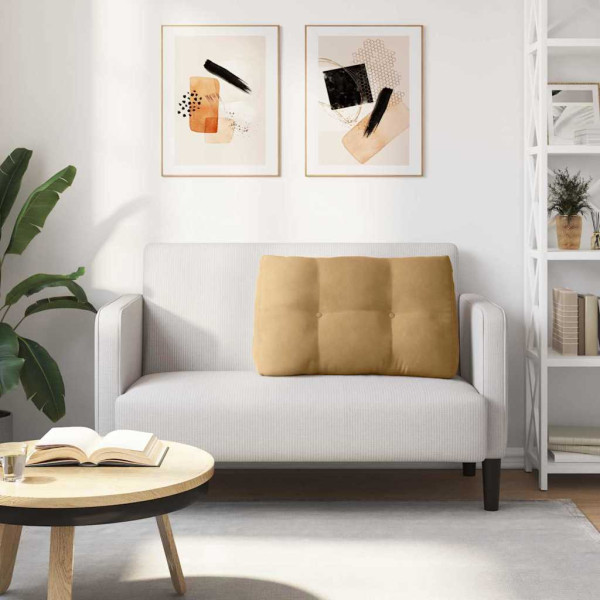 Cojín de Espalda Marrón 80 x 24 x 50 cm Terciopelo M 4