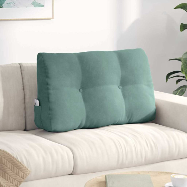 Cojín de Espalda Verde Mar 80 x 24 x 50 cm Terciopelo D