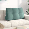 Cojín de Espalda Verde Mar 80 x 24 x 50 cm Terciopelo 1