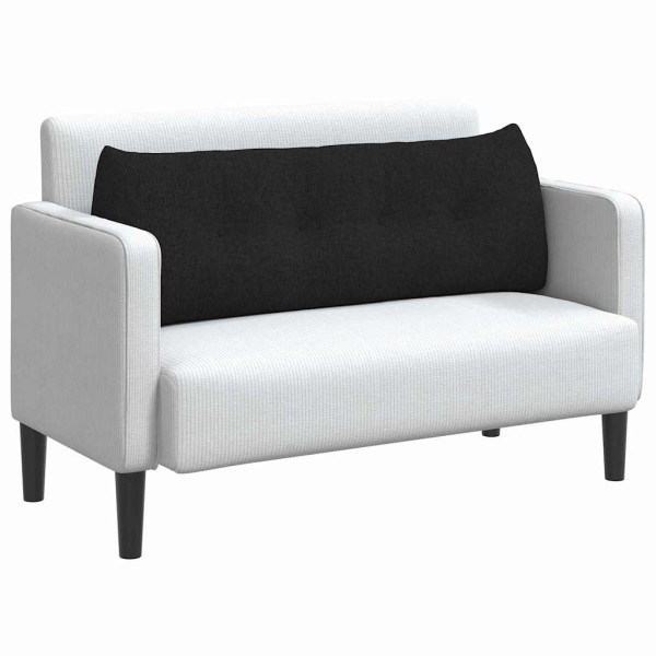 Cojín de Espalda Negro 140 x 24 x 50 cm tela M 3