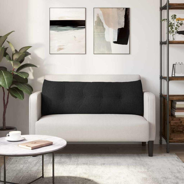 Cojín de Espalda Negro 140 x 24 x 50 cm tela M 4