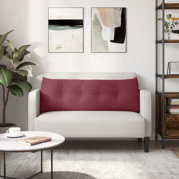 Cojín de Espalda Rojo vino 140 x 24 x 50 cm tela M 4