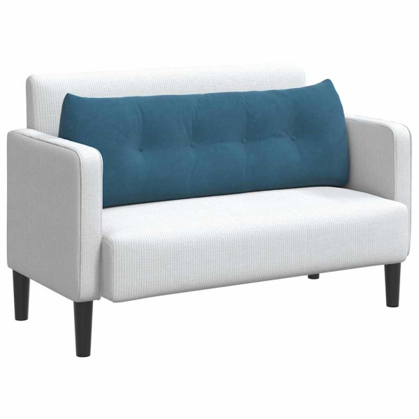 Cojín de Espalda Azul 140 x 24 x 50 cm Terciopelo M 3