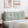 Cojín de Espalda Gris Claro 140 x 24 x 50 cm Terciopelo 1